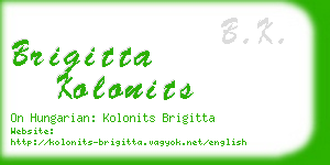 brigitta kolonits business card